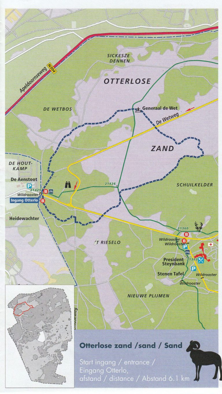 Wandelroutes Hoge Veluwe - Otterlose Zand